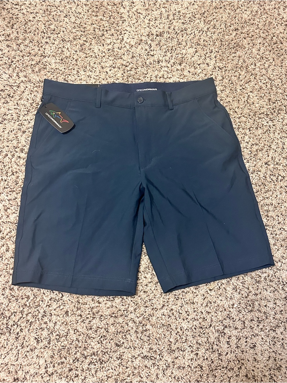 Greg Norman Collection Men's Navy Performance Golf Shorts
